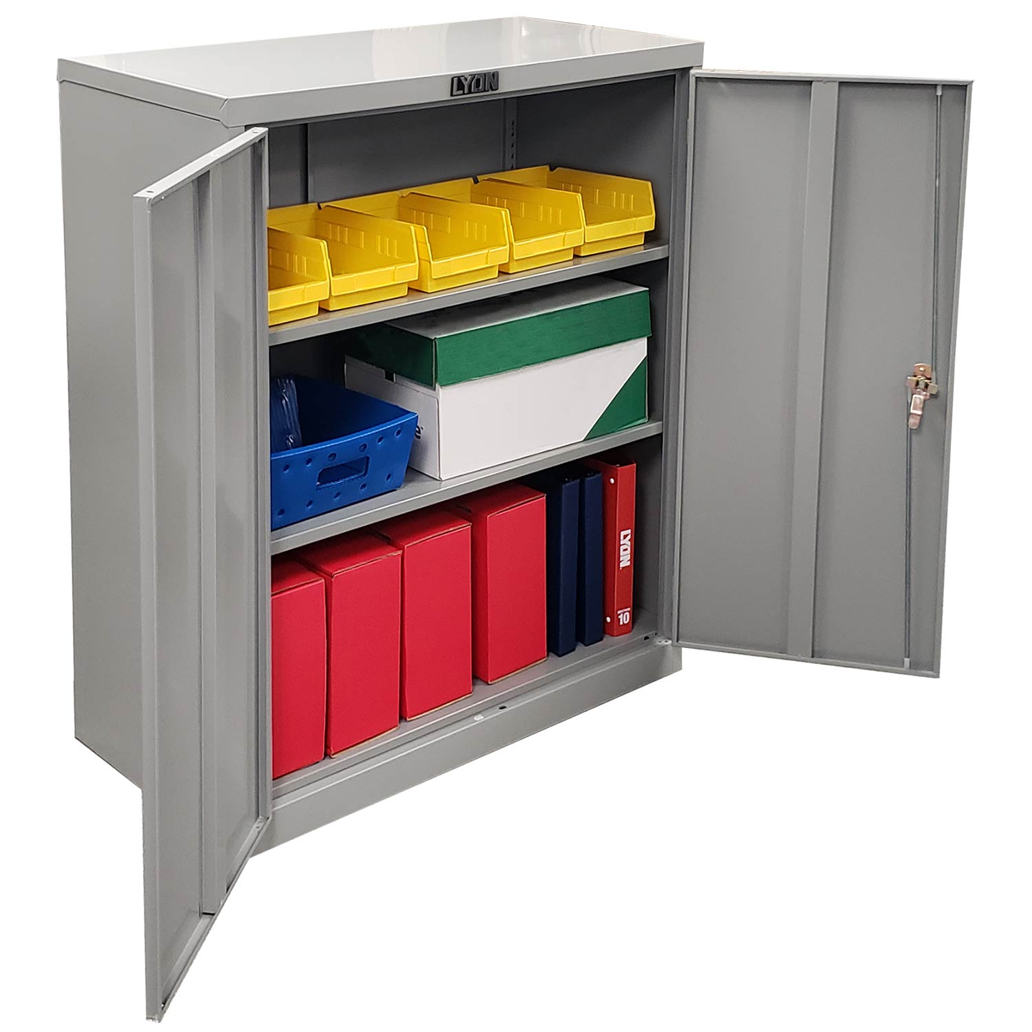 1235 Counter Height Storage Cabinet - Small Metal Office Cabinet