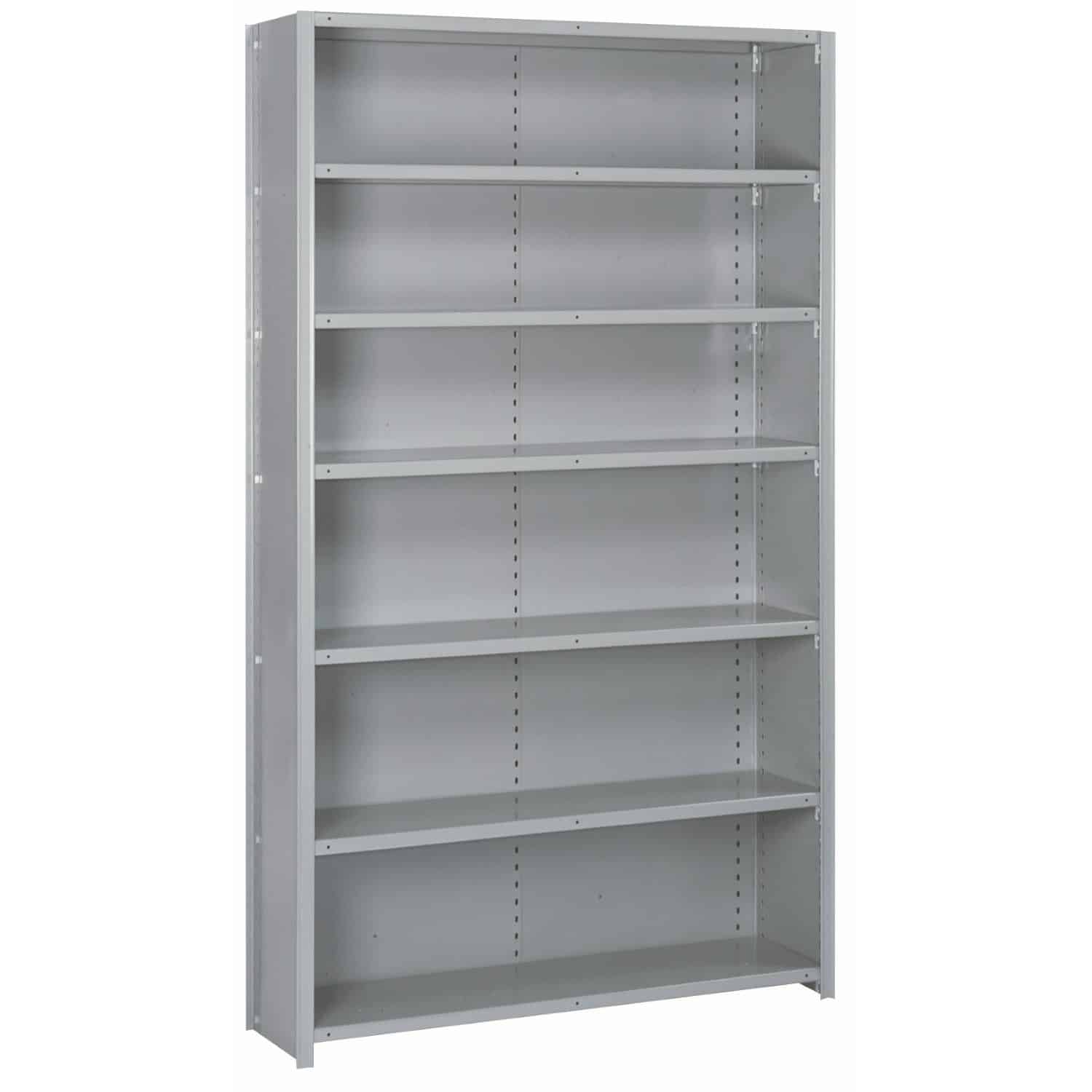 8393sh Closed Steel Shelving Starter 7 Heavy Duty Shelves Lyon