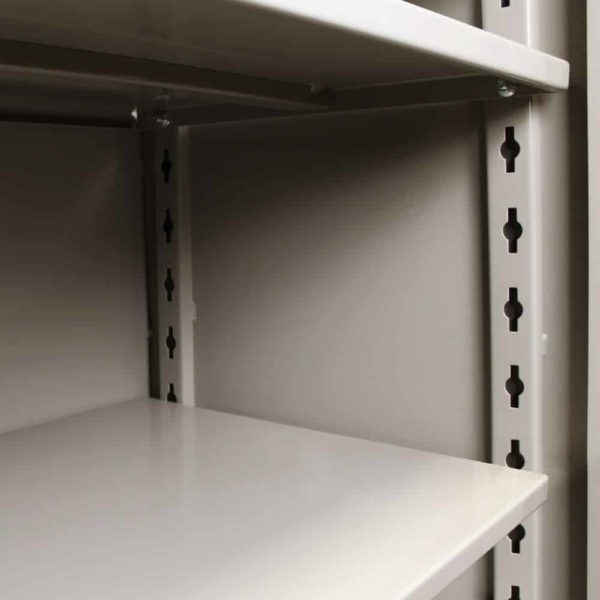 Lyon DD1114 Storage Cabinet, 82x36x21, Dvgry, 4Shlv