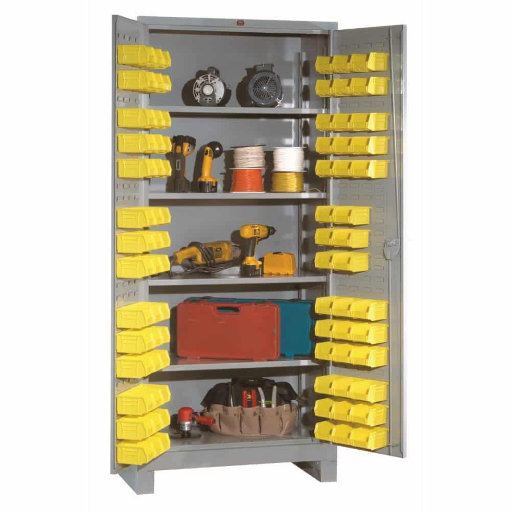 1155 Industrial Bin Cabinet - All-Welded 14 Gauge Steel