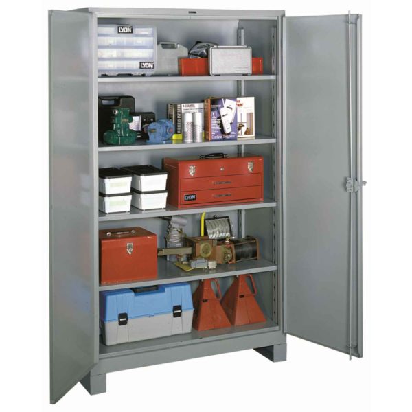 All-Welded 60W x 21D x 82H Steel Industrial Bin Storage Cabinet with 224 Bins