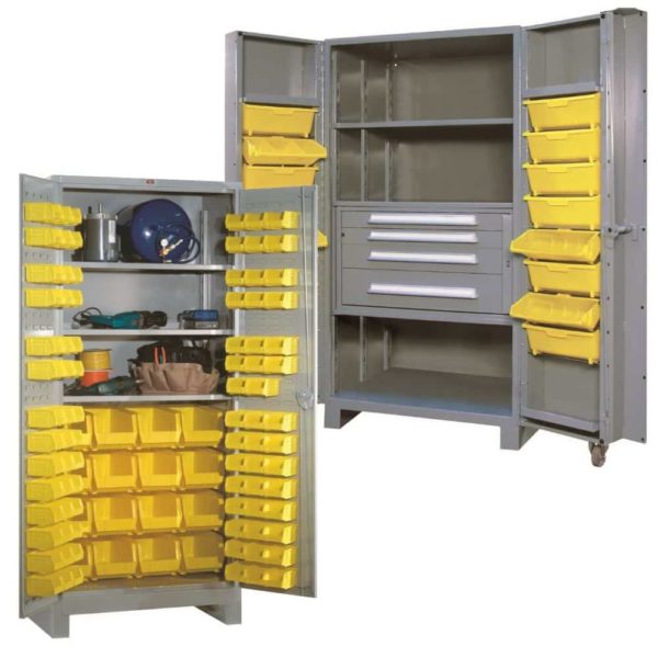 Open Front - 3 Shelves - Metal - Storage Cabinet