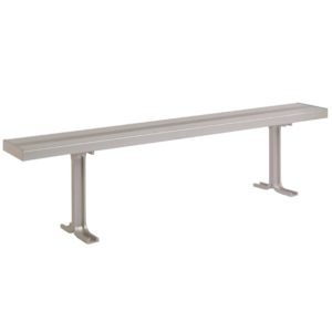 5811 8 Foot Hardwood Locker Room Bench With Steel Pedestals