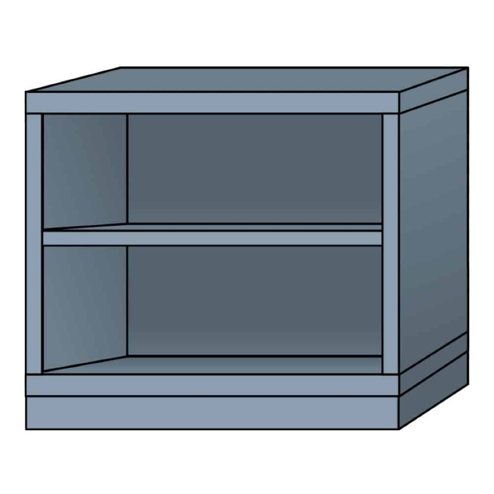 URB Modern Small Storage - 3 Drawer Open Shelf, For Office, Size: 900l X  450d X 750mm Ht at Rs 12160 in Pune