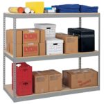 Lyon rivet rack boltless rivet shelving with props