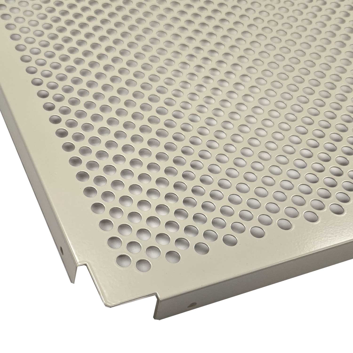 Perforated Steel Decking for Rivet Rack – Oyster White